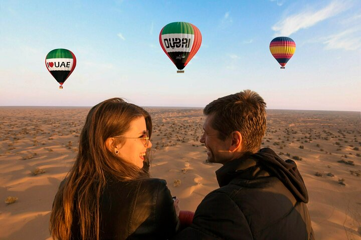 Hot Air Balloon Flight in Dubai with Refreshments Including Pickup & Drop off - Photo 1 of 11